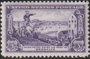 # 1003 MINT NEVER HINGED ( MNH ) BATTLE OF BROOKLYN 175TH ANNIV.