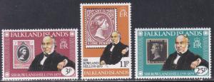 Falkland Islands # 291-293, Sir Rowland Hill, Stamp on Stamp, NH, 1/2 Cat.