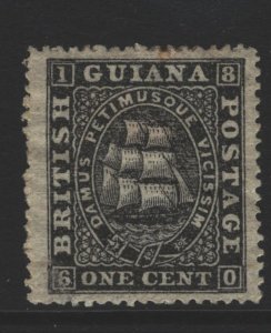 British Guiana Sc#58 MH - crease, pencil reverse