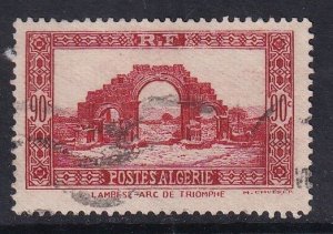 Algeria  #95  used  1936  Arch of triumph 90c