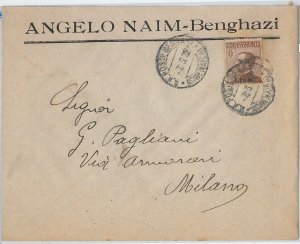 64222 - LIBIA Libya - STORIA POSTALE :    BUSTA per MILANO 1922