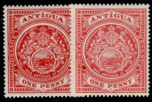 ANTIGUA EDVII SG43 + 44, 1d SHADE VARIETIES, M MINT. Cat £21.