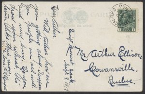 1912 RPO Postmark M JAW & CAL RPO/ No3 On Western Theme PC Swift Current SASK