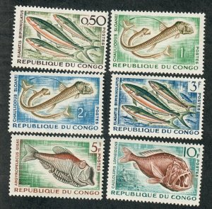 Congo Peoples Republic #96-101 Mint Hinged singles