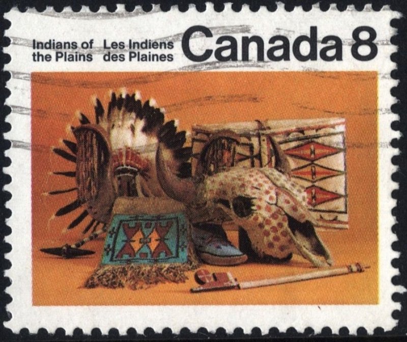 SC#563 8¢ Native Amerindians of Canada: Plains Indians Artifacts (1972) Used