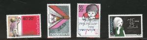 Netherlands Scott B548-551 MH* 1978 semi-postal set