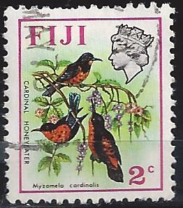 Fiji 306 2c Bird, flower used~hinged