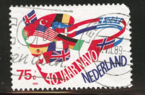 Netherlands Scott 743 Used 1989 NATO stamp