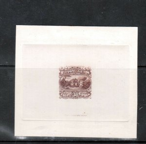 USA #121-E1a Brazer #121-Ca Very Fine 30cent Burgone Essay In Red Violet