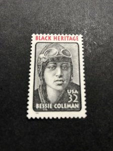 Scott #2956,1995 Bessie Coleman 32c MNH Single