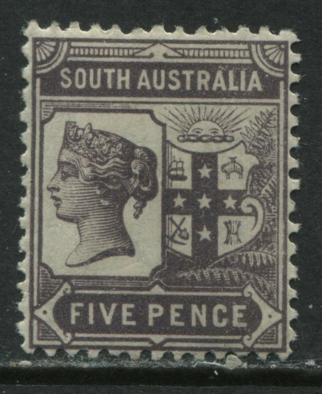 South Australia QV 1895 5d mint o.g. hinged