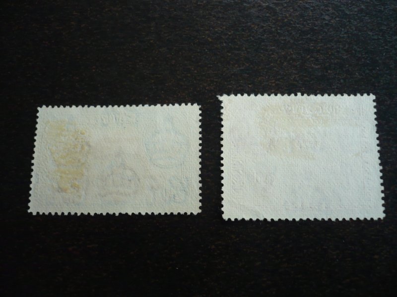 Stamps - Fiji - Scott# 126,134 - Used Part Set of 2 Stamps