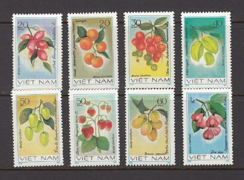 VIETNAM - SC# 1141-1148 FRUITS - MNH