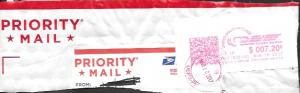 US  used Priority Mail Metered cancellation.