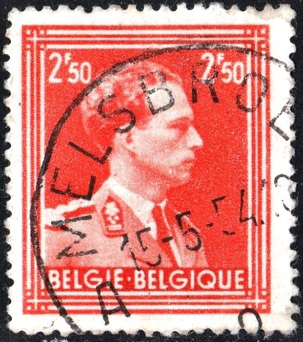 Belgium SC#291 2.50 fr King Leopold III (1951) Used