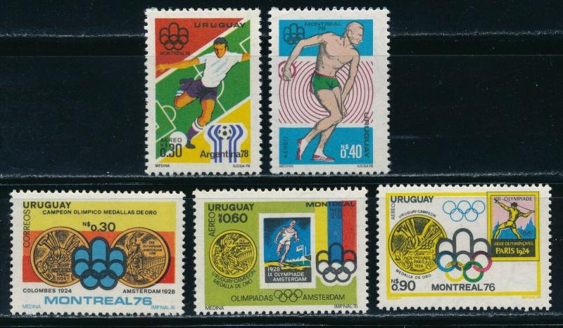 Uruguay - Montreal Olympic Games MNH 2X Diff Sets (1976) $30