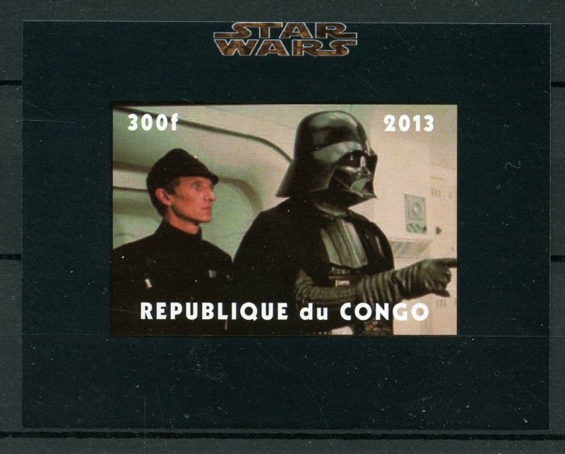 Star Wars Stamps 2013 MNH Darth Vader 1v IMPF M/S 