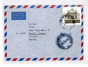 BRAZIL Missionary Air Mail MIVA Austria Cover 1979 CM352