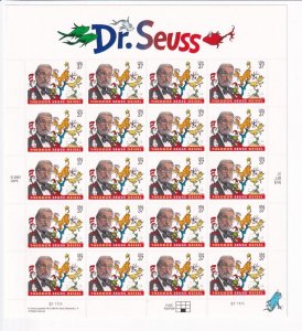 U.S.: Sc #3835, Dr. Seuss, 37c, Sheet of 20, MNH (3835)