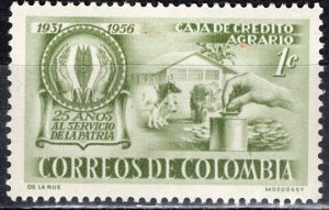 Colombia; 1967: Sc. # 670: MH Single Stamp