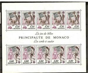 Monaco 1683a MNH 1989 Europa Souvenir Sheet CV $27.50