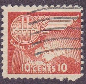 Canal Zone # C23, Globe & Wing, Used