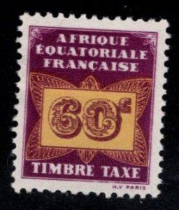 French Equatorial Africa Scott J8 MH* 1937 Postage due