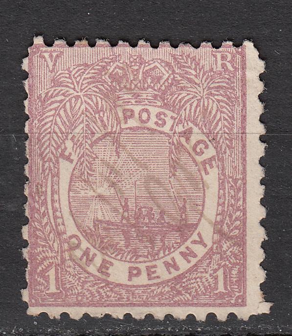 Fiji - 1896 Canoe 1p Sc# 55  (5586)