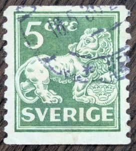 Sweden, Scott 135. Used, previously hinged. Released in 1925.