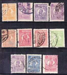 ROMANIA USED STAMP LOT #21 1920-26