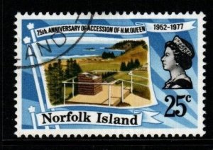 NORFOLK ISLAND SG196 1977 SILVER JUBILEE FINE USED