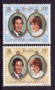 Jersey-Sc#280-1- id4-unused NH set-Royal Wedding-Princess Diana-1981-