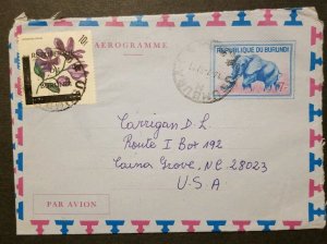 BECHUANALAND, 1967. Aerogramme H&G2 postally used with overprint stamp 