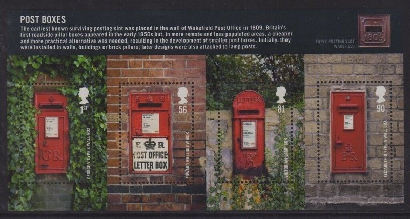 2009 Post Boxes Miniature Sheet SG MS2954 Superb Unmounted Mint Condition