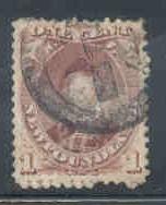 Newfoundland Sc 32A 1871 1 c Prince of Wales stamp used