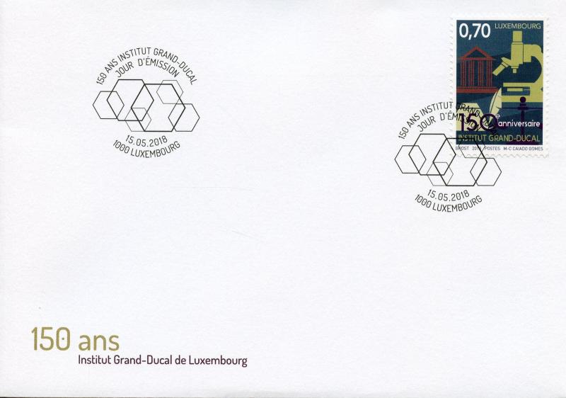 Luxembourg 2018 FDC Institut Grand-Ducal 1v Cover Science Architecture Stamps 