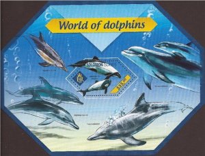 Solomon Islands - 2014 World of Dolphins - Stamp Souvenir Sheet-19M-472
