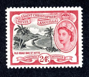 St. Kitts Nevis 129 MH 1954 24c