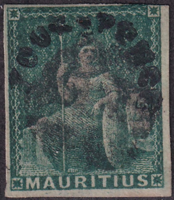 Mauritius 1858 SC 12 Used 