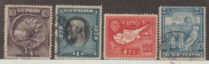 Cyprus Scott #114-117 Stamp - Used Set