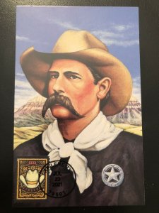 2021 Western Wear FDC First Day Maxicard 1993 Wild Bill Hickok Legends of West