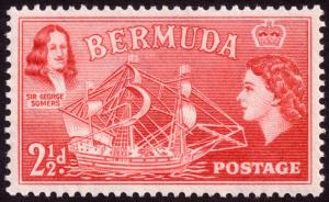 Bermuda 1953 2½d Rose-Red SG139 MLH