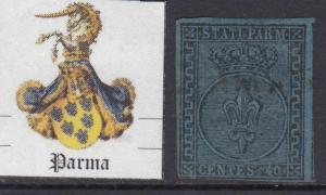 ITALY Ancient Ducates  PARMA 1852 - n.5a  cv 2000$  lightly used