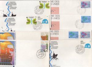 UN New York 1980-89 Collection of 154 FDC's