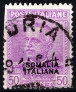 1930 Somalia Scott #- 102 50 Centesimo Ovp't. King Victor Emmanuel III N...