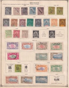 REUNION - INTERESTING MINT AND USED COLLECTION REMOVED FROM PAGE - P739