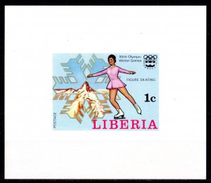 Liberia 1976 Sc#727 FIGURE SKATING INNSBRUCK OLYMPICS Deluxe S/S MNH