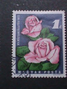 ​HUNGARY-COLORFUL BEAUTIFUL LOVELY FLOWERS USED STAMPS VF WE SHIP TO WORL WIDE