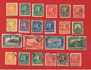 Canada #162-183   F-VF used  Various Scenes