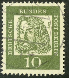 GERMANY / BERLIN - 1961-62 10pf Albrecht Durer Issue Sc 9N179 VFU